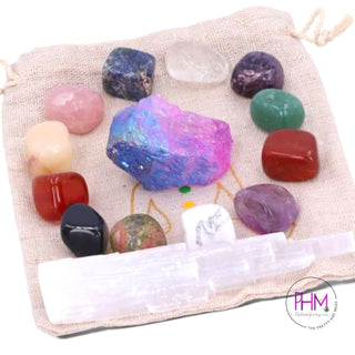 Crystal Healing and Wellness Kit - Crystals