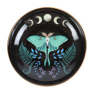 🦋 Luna Moth Ceramic Incense Holder 🌙✨