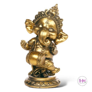 Dancing Golden Goddess Divine Ganesha Statue ✨🐘