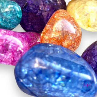 Dancing with the Moon Dyed Quartz Tumbled Stones 🌈