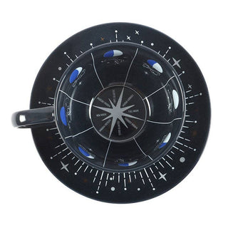 🌙 Moon Phase Teacup & Saucer ✨☕