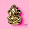 Divine Golden Ganesha Statue