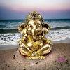 Divine Golden Ganesha Statue
