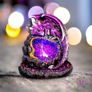 Dragons Breath Mystical Geode Backflow Incense Burner 🐉