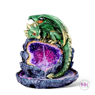 Dragons Breath Mystical Geode Backflow Incense Burner 🐉