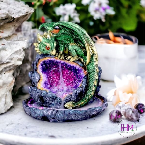 Dragons Breath Mystical Geode Backflow Incense Burner The Pretty Hot Mess