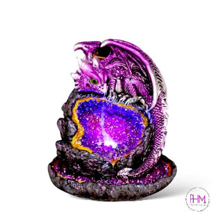 Dragons Breath Mystical Geode Backflow Incense Burner 🐉