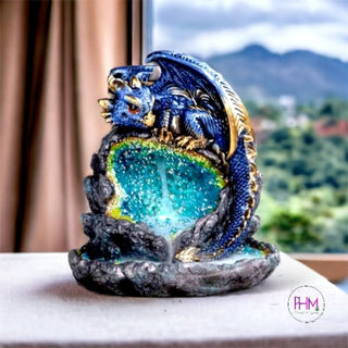 Dragons Breath Mystical Geode Backflow Incense Burner 🐉