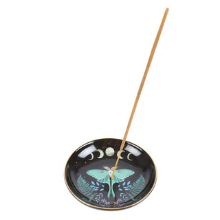 🦋 Luna Moth Ceramic Incense Holder 🌙✨