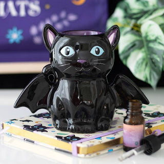 🐈‍⬛🦇 Bewitched Bat Cat Burner ✨🕯️