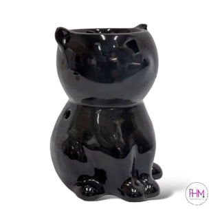 Enchanted Familiar Black Cat Oil Burner 🐈‍⬛ - Wax Warmer
