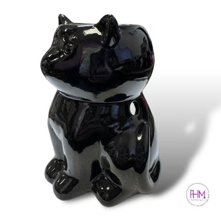 Enchanted Familiar Black Cat Oil Burner 🐈‍⬛ - Wax Warmer