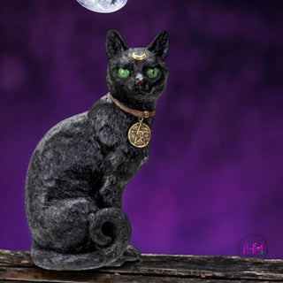Enchanted Familiar Black Cat Statue 🌙🖤