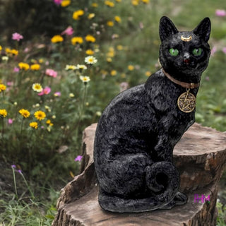 Enchanted Familiar Black Cat Statue 🌙🖤