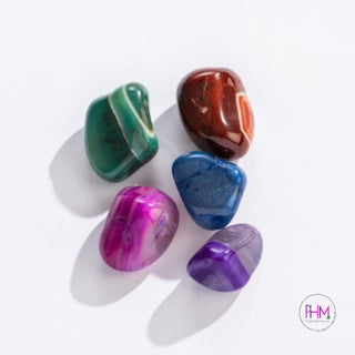 Enchanted Mixed Agate Tumbled Stone 🌈🔮 - Crystals
