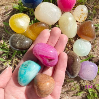 Enchanted Mixed Agate Tumbled Stone 🌈🔮 - Crystals