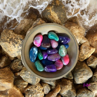 Enchanted Mixed Agate Tumbled Stone 🌈🔮 - Crystals