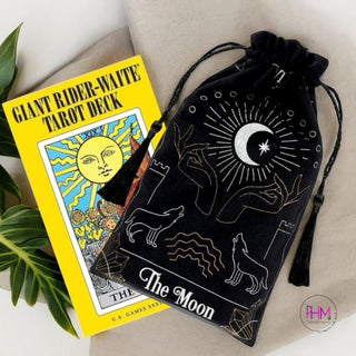 Enchanted Moon Tarot Drawstring Pouch 🌙✨