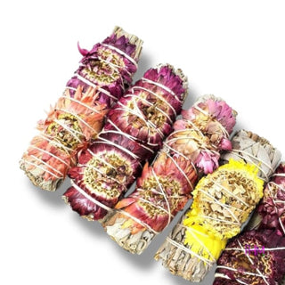 Enchanted White Sage Bundle with Sinuata and Wild Flowers 🌸✨