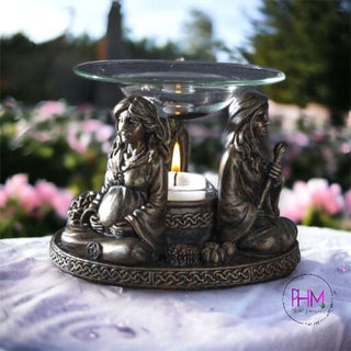 Enchanting Goddess Mother Maiden Crone Oil Burner ⭐️ - Done