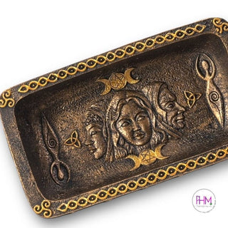 Enchanting Mother Maiden Crone Offering Dish 🌙