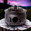 Enchantress Triple Moon Cauldron Pot - Done