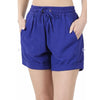 Everyday Hippie Linen Shorts - Small / Bright Blue