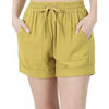 Everyday Hippie Linen Shorts - Small / Wasabi