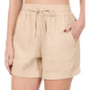 Everyday Hippie Linen Shorts - Small / Taupe