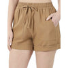 Everyday Hippie Linen Shorts - Small / Camel