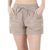 Everyday Hippie Linen Shorts - Small / Light Mocha