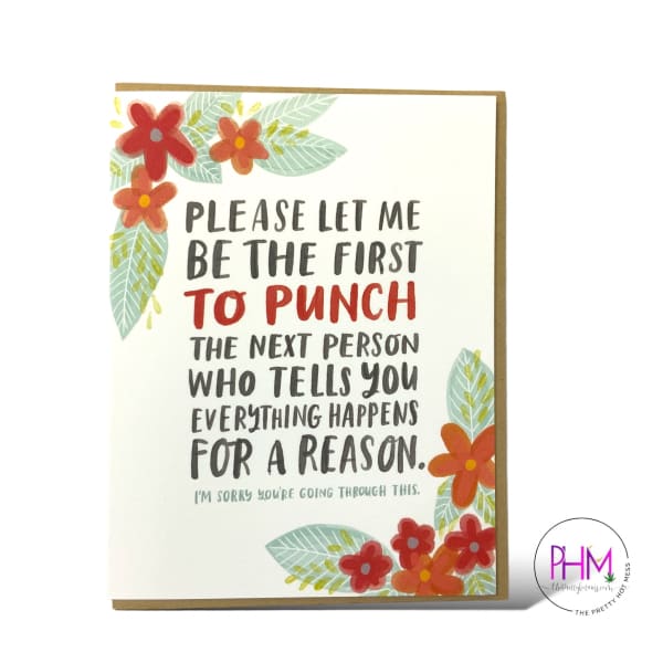 Everything Happens for Reason Greeting Card The Pretty Hot – The Pretty ...