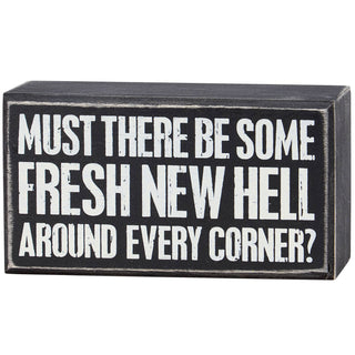 Fresh New Hell Box Sign 🔥🖤