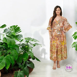 Feeling Flirty Boho Ruffle Maxi Dress - Clothing