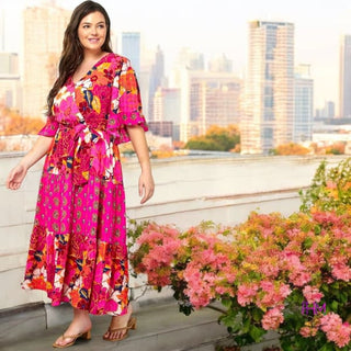 Feeling Flirty Boho Ruffle Maxi Dress - Clothing