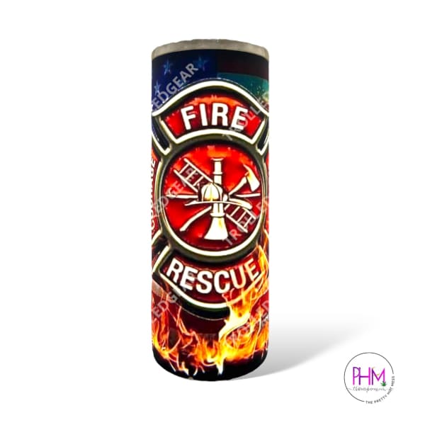 Fire and Rescue Skinny Tumbler