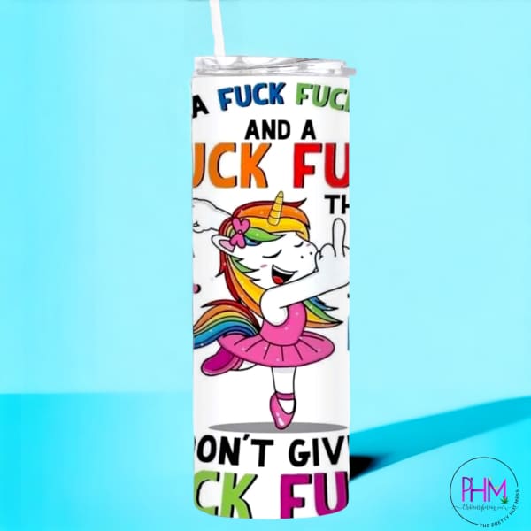 Fuck Here and a There Skinny Tumbler - Drink Ware