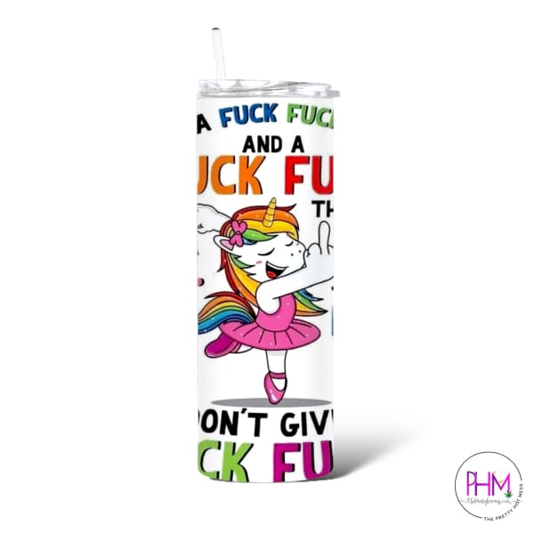 Fuck Here and a There Skinny Tumbler - Drink Ware
