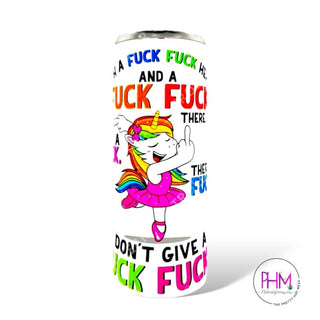 Fuck Here and a There Skinny Tumbler - Drink Ware