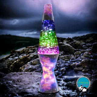 Galaxy Silver Star Glitter Lava Lamp 💜 - Kids Room