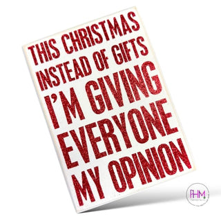 Giving My Opinion 🎅🏼