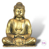 Golden Meditating Buddha Polyresin Statue