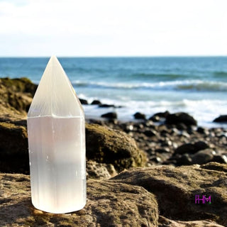 Good Vibes Only Selenite Tower ✨ - Small