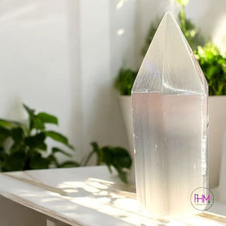 Good Vibes Only Selenite Tower ✨