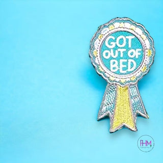 Got Out Of Bed Champion Patch | Primitives by Kathy