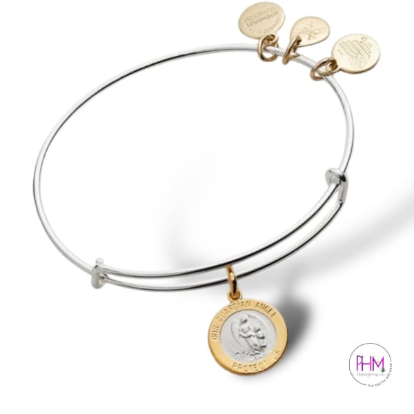 Guardian angel charm bangle outlet