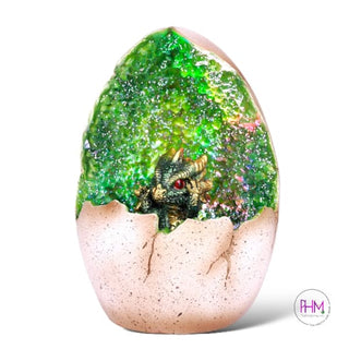 Guardian Dragon LED Light Up Crystal Geode Egg 🐉✨