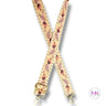 Gold Metallic Pink Purple Paisley