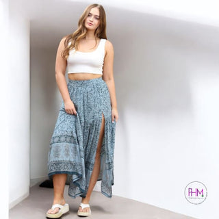 Gypsy Dreamer High Waisted Boho Maxi Skirt 🧿