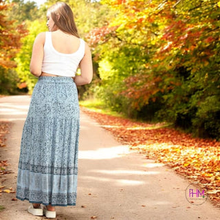 Gypsy Dreamer High Waisted Boho Maxi Skirt 🧿